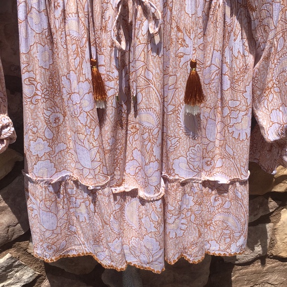 House of Harlow 1960 Floral Mini Boho Dress size Medium - Picture 5 of 11